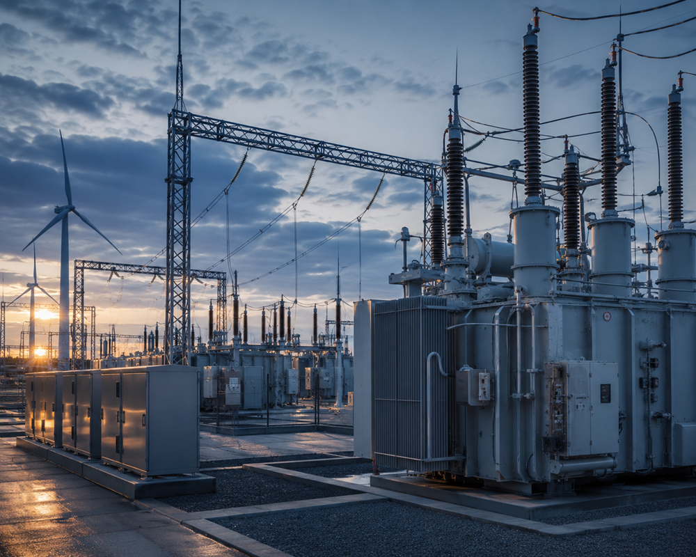 Subestação e ativos de energia monitorados pela iHUB